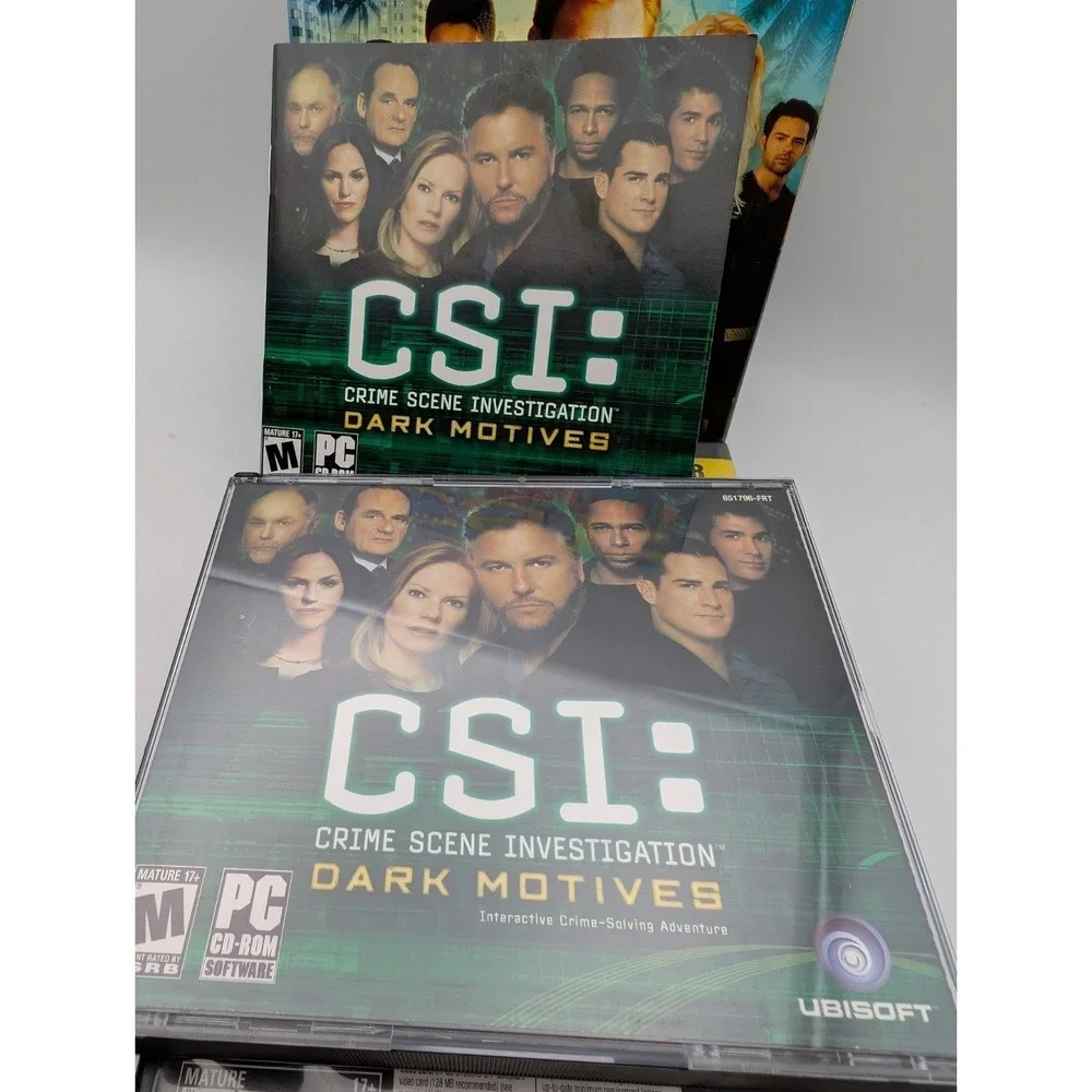 CSI MIAMI PC CD-ROM 3 Game Lot CRIME SOLVING, Miami Sealed New +‎ Dark Motives